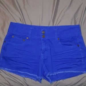 Blue Denim Refuge Shorts.